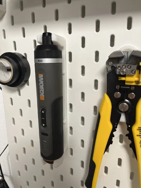 Giá treo máy vặn vít WORX WX242 cho bảng Skadis (Hệ thống T-Clip) - Image 9