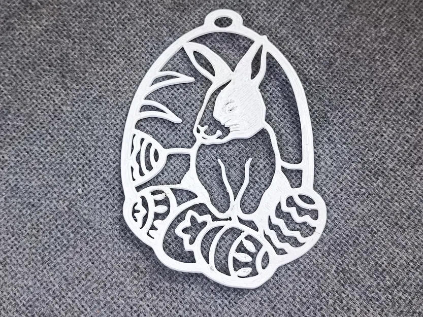 Mô hình treo tường Easter Bunny - Đồ trang trí in 3D xinh xắn - Image 2