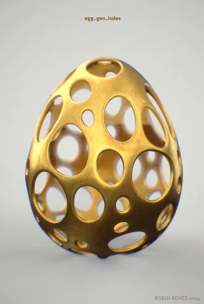 Bộ sưu tập trứng phục sinh 3D (Easter eggs bundle 01) trang trí - Image 7