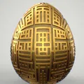 Bộ sưu tập trứng phục sinh 3D (Easter eggs bundle 01) trang trí - Thumbnail 8