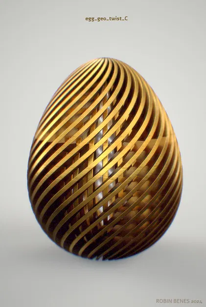 Bộ sưu tập trứng phục sinh 3D (Easter eggs bundle 01) trang trí - Image 13