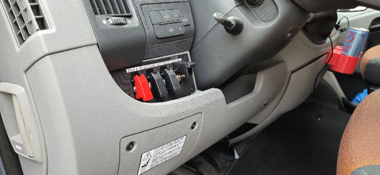 Khay gắn công tắc bổ sung cho bảng điều khiển Fiat Ducato, Boxer, Jumper - Image 2