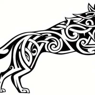 Mô hình trang trí Viking Wolf decor đầy ấn tượng