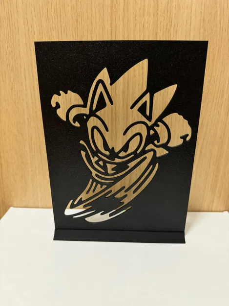 Bảng trang trí Sonic The Hedgehog 3D - Thiết kế độc đáo cho fan - Image 1