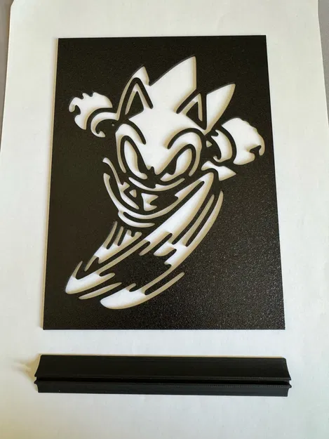 Bảng trang trí Sonic The Hedgehog 3D - Thiết kế độc đáo cho fan - Image 2