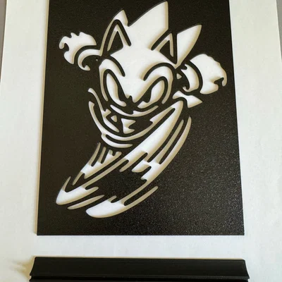 Bảng trang trí Sonic The Hedgehog 3D - Thiết kế độc đáo cho fan