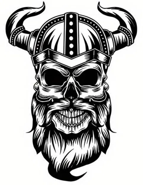 Mô hình trang trí chiến binh Viking đội mũ sừng (STL 3D) - Image 1