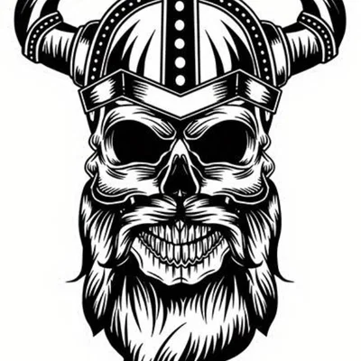 Mô hình trang trí chiến binh Viking đội mũ sừng (STL 3D)