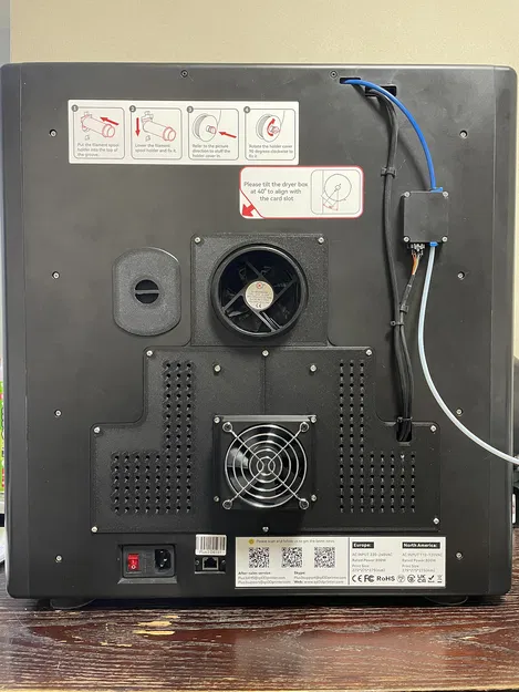 Bộ MOD tấm ốp lưng QIDI Tech X-Plus3 (hỗ trợ quạt 80mm, 120mm & ống xả) - Image 1