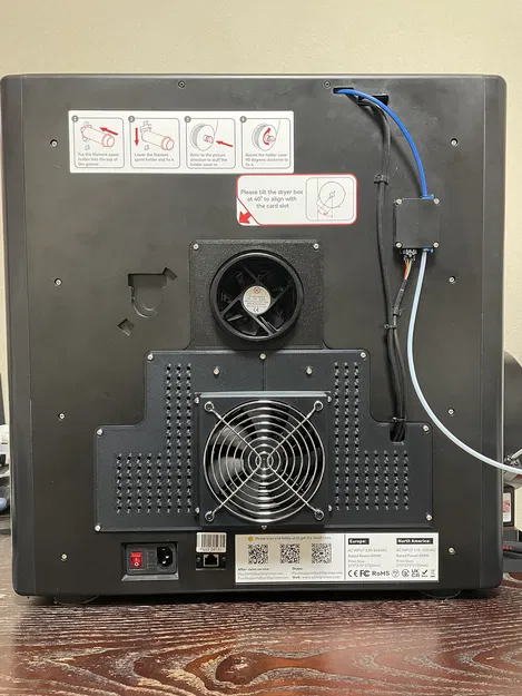 Bộ MOD tấm ốp lưng QIDI Tech X-Plus3 (hỗ trợ quạt 80mm, 120mm & ống xả) - Image 2