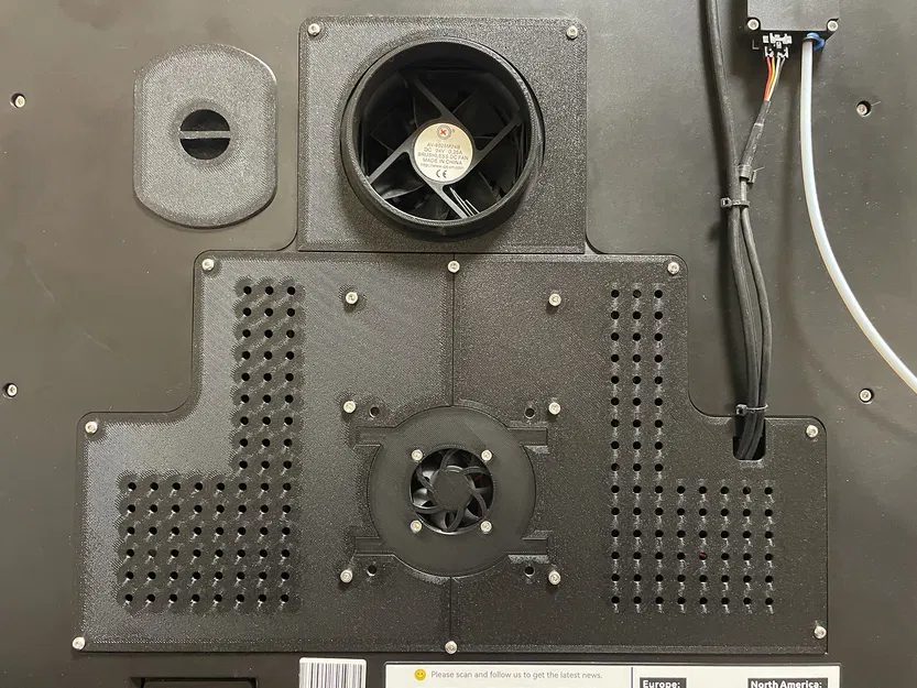 Bộ MOD tấm ốp lưng QIDI Tech X-Plus3 (hỗ trợ quạt 80mm, 120mm & ống xả) - Image 3