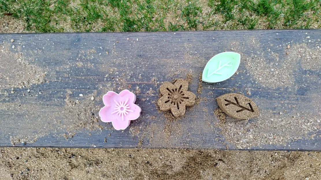 Bộ Khuôn Cát 3D Hình Hoa Anh Đào và Lá - Đồ Chơi Sáng Tạo Cho Bé - Image 2