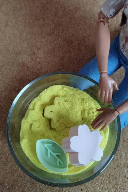 Bộ Khuôn Cát 3D Hình Hoa Anh Đào và Lá - Đồ Chơi Sáng Tạo Cho Bé - Image 3