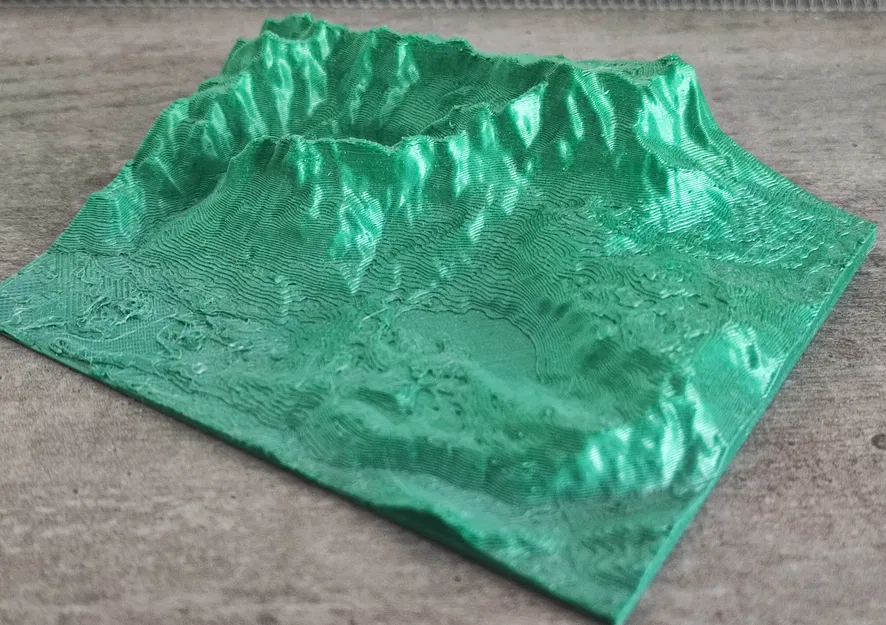 Mô hình địa hình 3D đỉnh núi Zugspitze và hồ Eibsee - Image 1