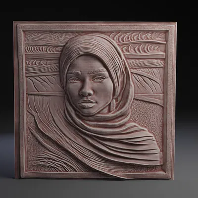 Mô hình phù điêu (bas-relief) nhân vật Chani