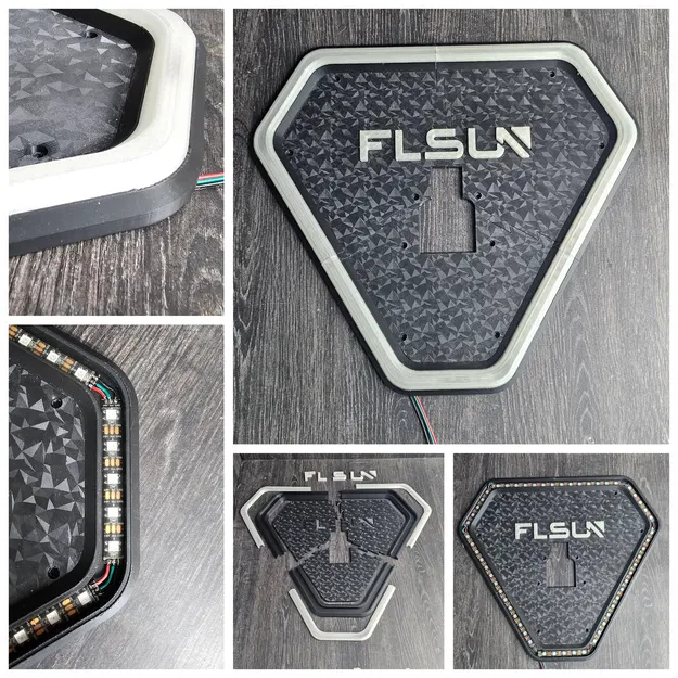 FLSUN V400 LED Triangle - Nắp đậy khoang điện tử tích hợp đèn LED vòng - Image 2