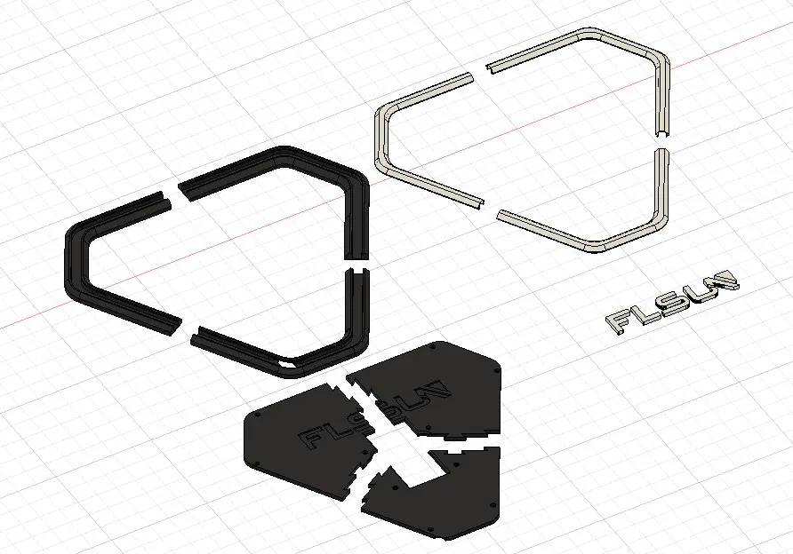 FLSUN V400 LED Triangle - Nắp đậy khoang điện tử tích hợp đèn LED vòng - Image 4
