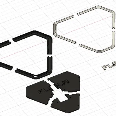 FLSUN V400 LED Triangle - Nắp đậy khoang điện tử tích hợp đèn LED vòng