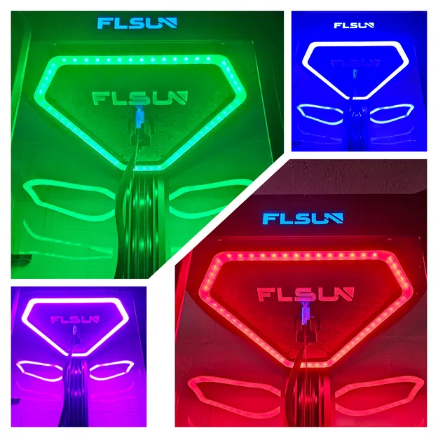 FLSUN V400 LED Triangle - Nắp đậy khoang điện tử tích hợp đèn LED vòng - Image 6