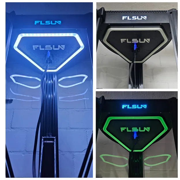 FLSUN V400 LED Triangle - Nắp đậy khoang điện tử tích hợp đèn LED vòng - Image 7