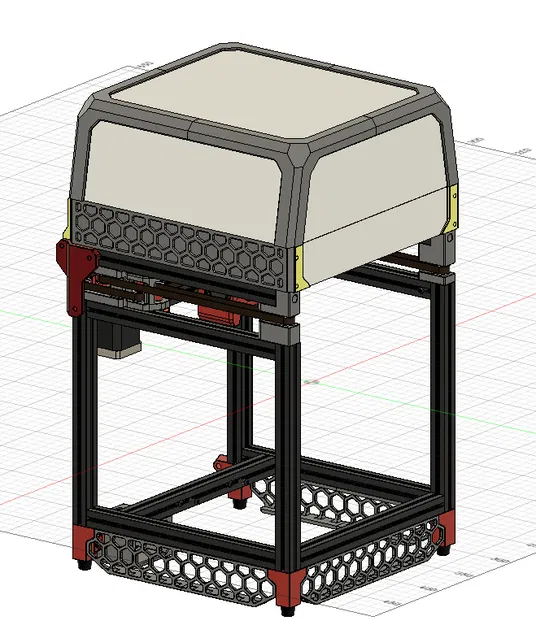 Bộ đệm Tophat kèm bản lề cho Voron V0 (V0.1/V0.2) - Image 1