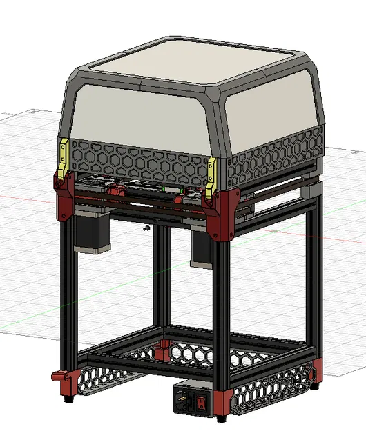 Bộ đệm Tophat kèm bản lề cho Voron V0 (V0.1/V0.2) - Image 2