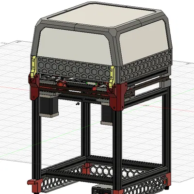 Bộ đệm Tophat kèm bản lề cho Voron V0 (V0.1/V0.2)