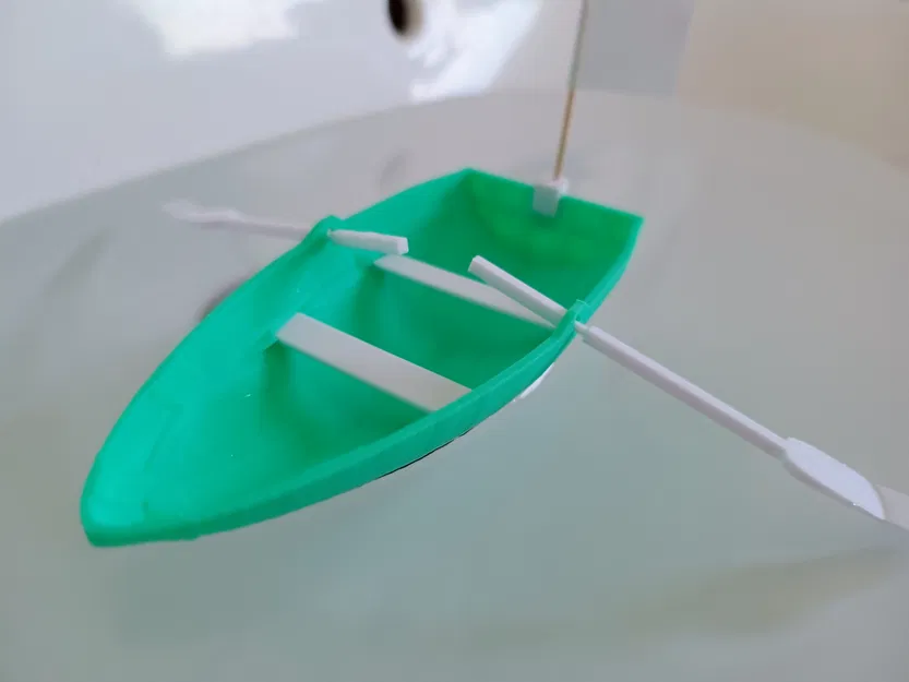 Mô hình thuyền chèo mini in 3D cho bồn tắm (Bathtub Rowing Boat KIT) - Image 1