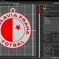 Móc khóa in 3D biểu tượng bóng đá SK Slavia Praha - Thumbnail 2