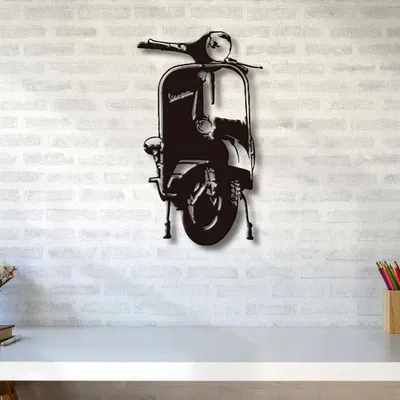 Mô hình trang trí tường Vespa cổ điển - File in 3D nghệ thuật