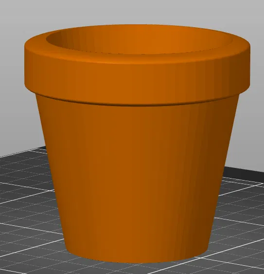 Mẫu chậu trồng cây cảnh (flower pot) đơn giản - File STL 3D - Image 1