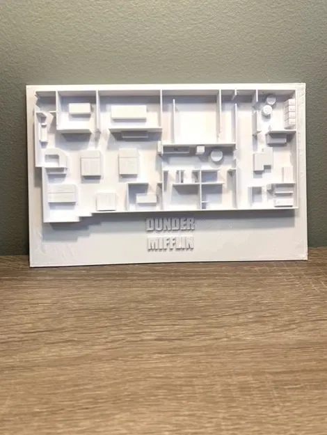 Mô hình sơ đồ văn phòng 3D The Office Dunder Mifflin - Image 1