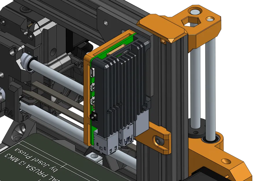Ngàm gắn Raspberry Pi (dùng với Armor Case) cho khung máy Prusa Bear - Image 2