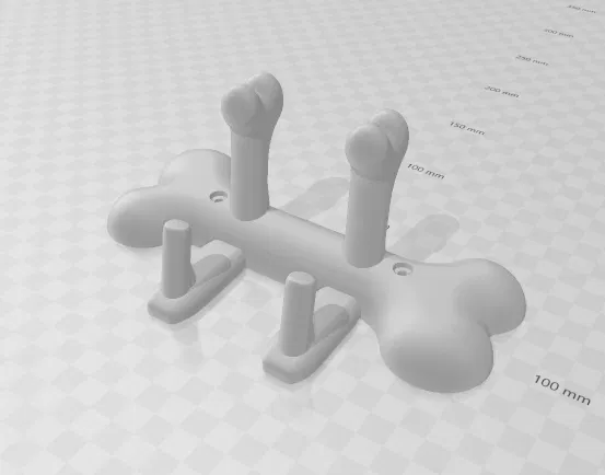 Móc treo dây dắt chó hình xương - Phụ kiện in 3D tiện lợi - Image 4