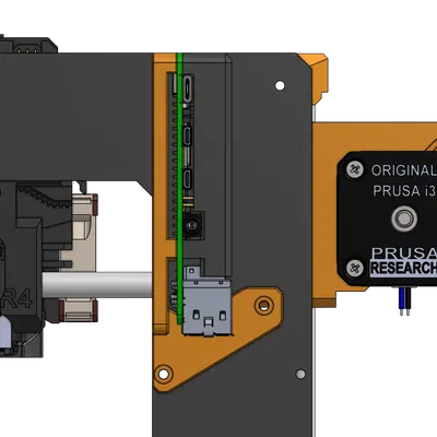 Giá đỡ Raspberry Pi kiểu Armor cho khung máy Prusa MK3S+