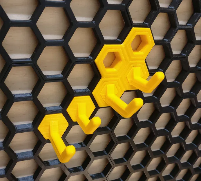 Bộ Móc Treo HSW Hook Cho Bảng Lỗ Lục Giác - In 3D Tiện Lợi - Image 2