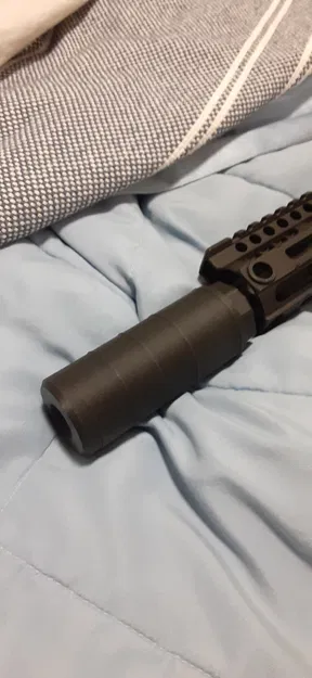 Bộ giảm thanh Airsoft tùy chỉnh với vách ngăn (Airsoft silencer) - Image 3