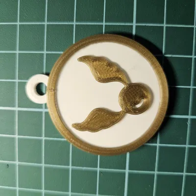 Móc khóa Golden Snitch - Phụ kiện Harry Potter in 3D cực chất