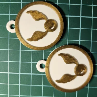 Móc khóa Golden Snitch - Phụ kiện Harry Potter in 3D cực chất