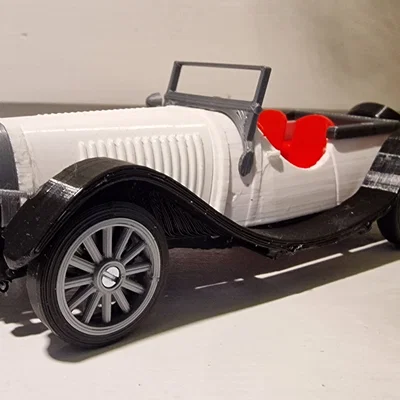 Mô hình xe cổ Jaguar SS100 đời 1936 (tỷ lệ 1:24) in 3D cực đẹp