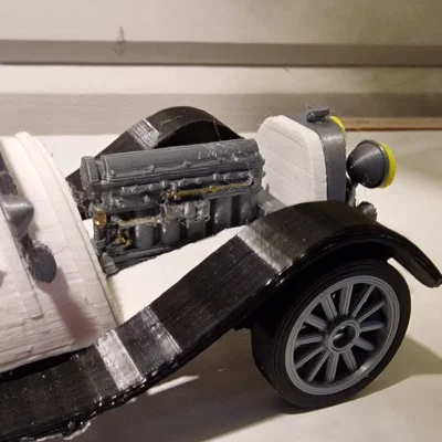 Mô hình xe cổ Jaguar SS100 đời 1936 (tỷ lệ 1:24) in 3D cực đẹp