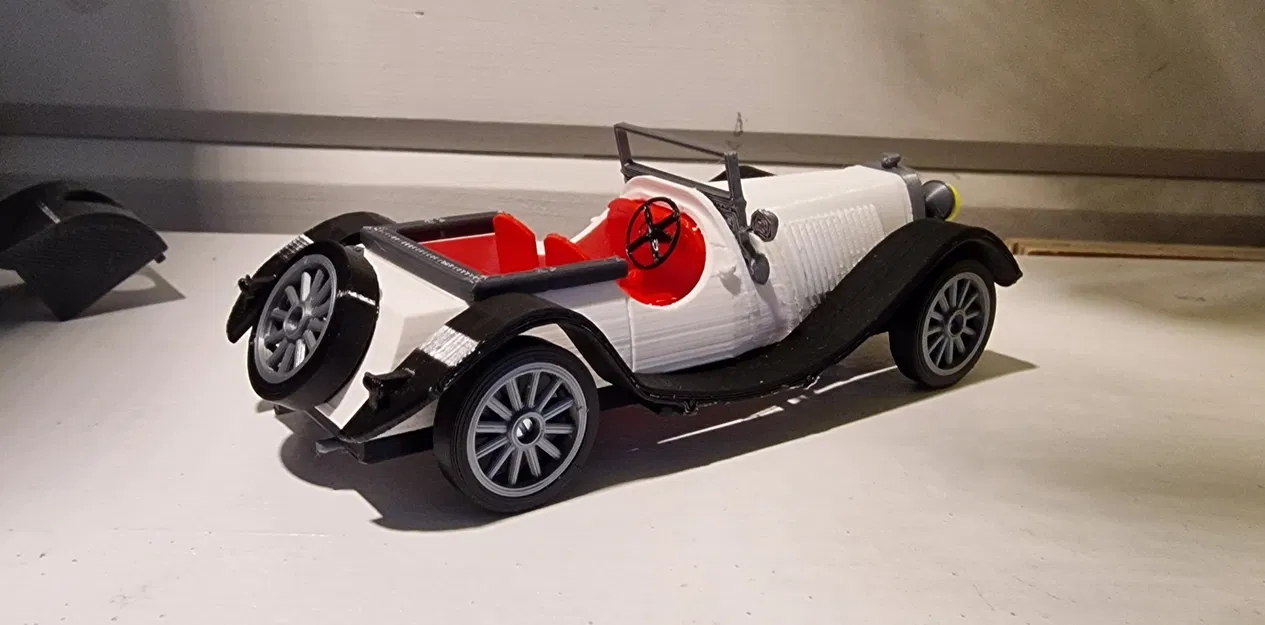Mô hình xe cổ Jaguar SS100 đời 1936 (tỷ lệ 1:24) in 3D cực đẹp - Image 5