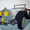 Mô hình xe cổ Jaguar SS100 đời 1936 (tỷ lệ 1:24) in 3D cực đẹp - Thumbnail 7