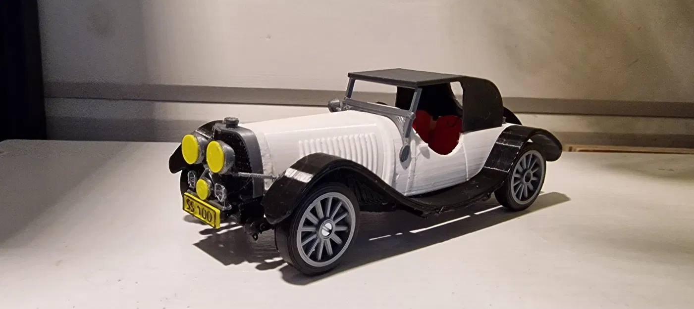 Mô hình xe cổ Jaguar SS100 đời 1936 (tỷ lệ 1:24) in 3D cực đẹp - Image 9