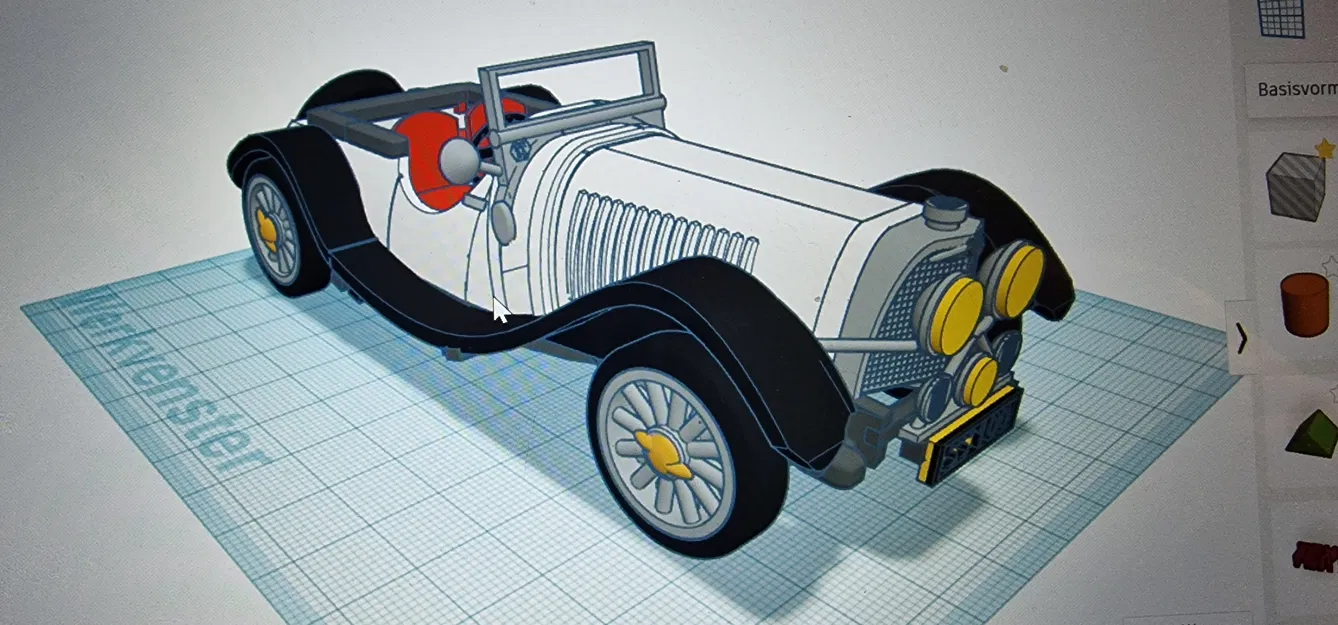 Mô hình xe cổ Jaguar SS100 đời 1936 (tỷ lệ 1:24) in 3D cực đẹp - Image 11