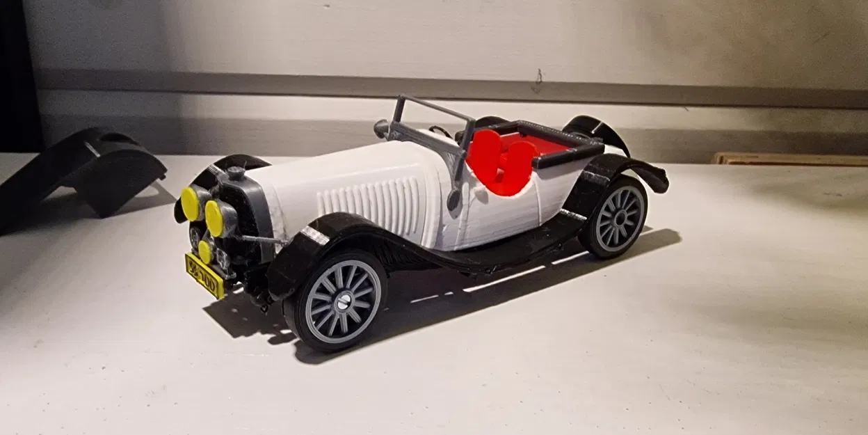 Mô hình xe cổ Jaguar SS100 đời 1936 (tỷ lệ 1:24) in 3D cực đẹp - Image 12