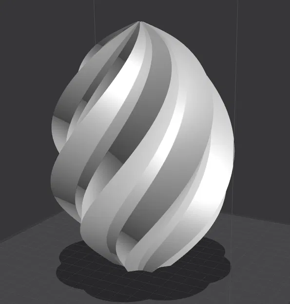 Mô hình quả trứng Phục sinh xoắn ốc 3D độc đáo trang trí nhà cửa - Image 1