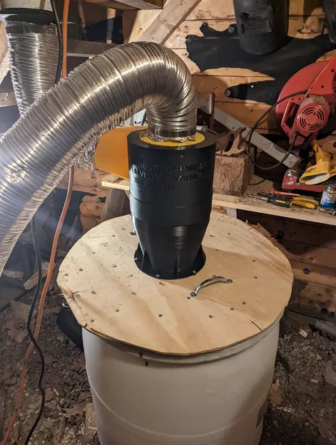 Bộ tách mùn cưa theo trọng lực 4 inch (Gravity Cyclone Separator) - Image 1