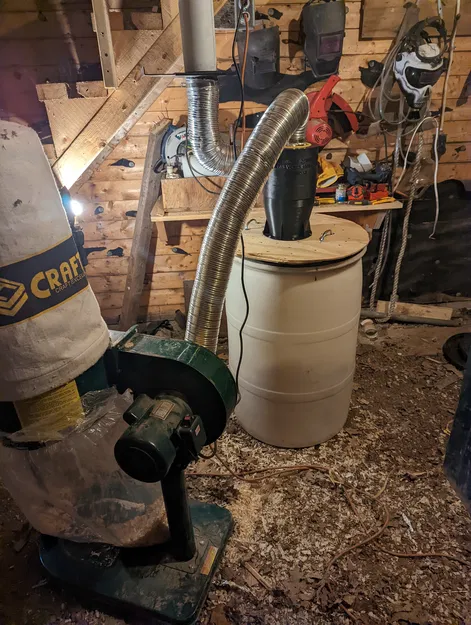 Bộ tách mùn cưa theo trọng lực 4 inch (Gravity Cyclone Separator) - Image 3