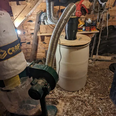 Bộ tách mùn cưa theo trọng lực 4 inch (Gravity Cyclone Separator)